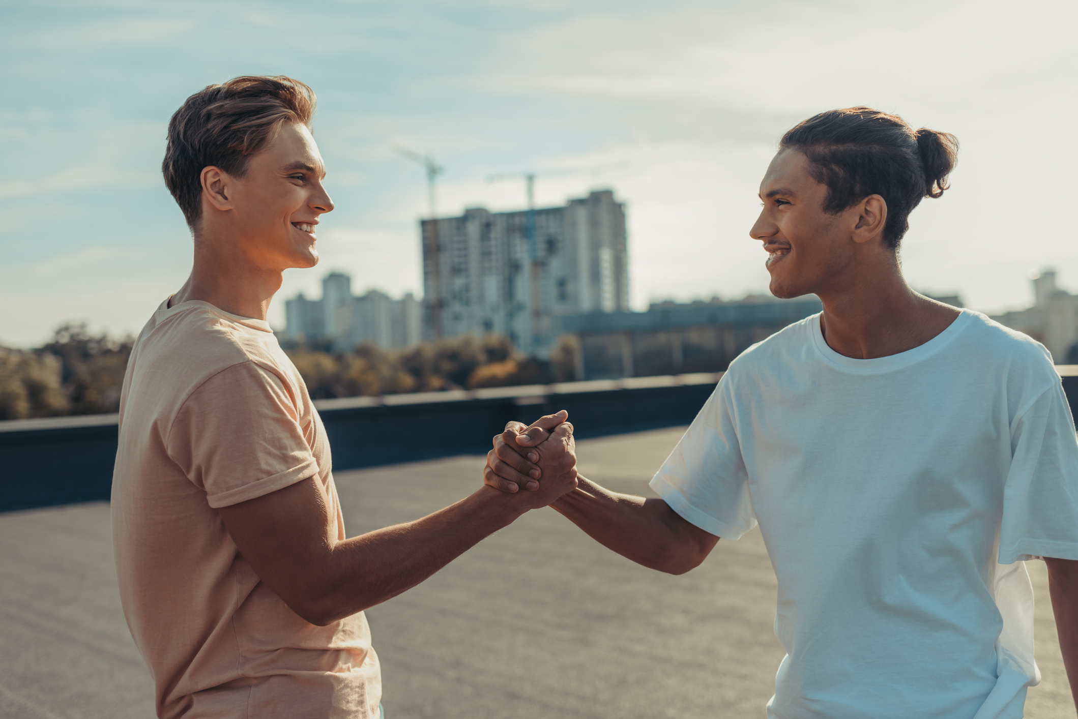 friends shaking hands