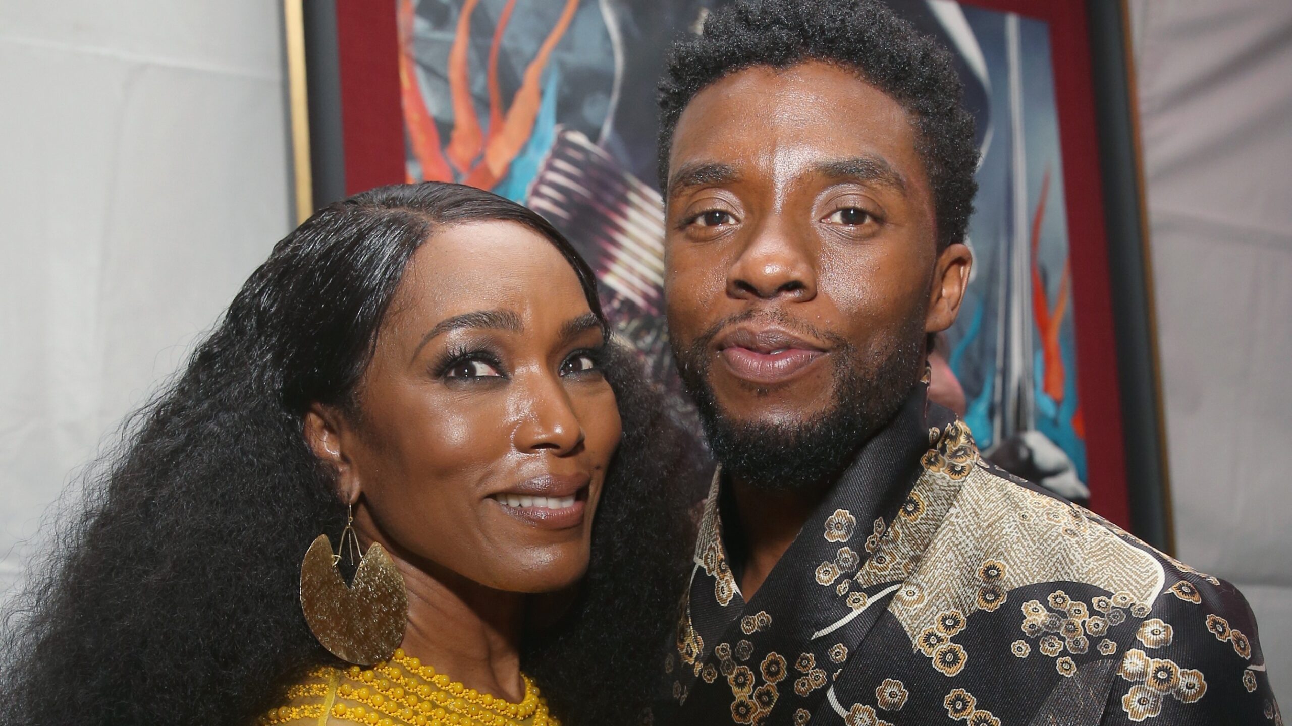 Angela Bassett and Chadwick Boseman