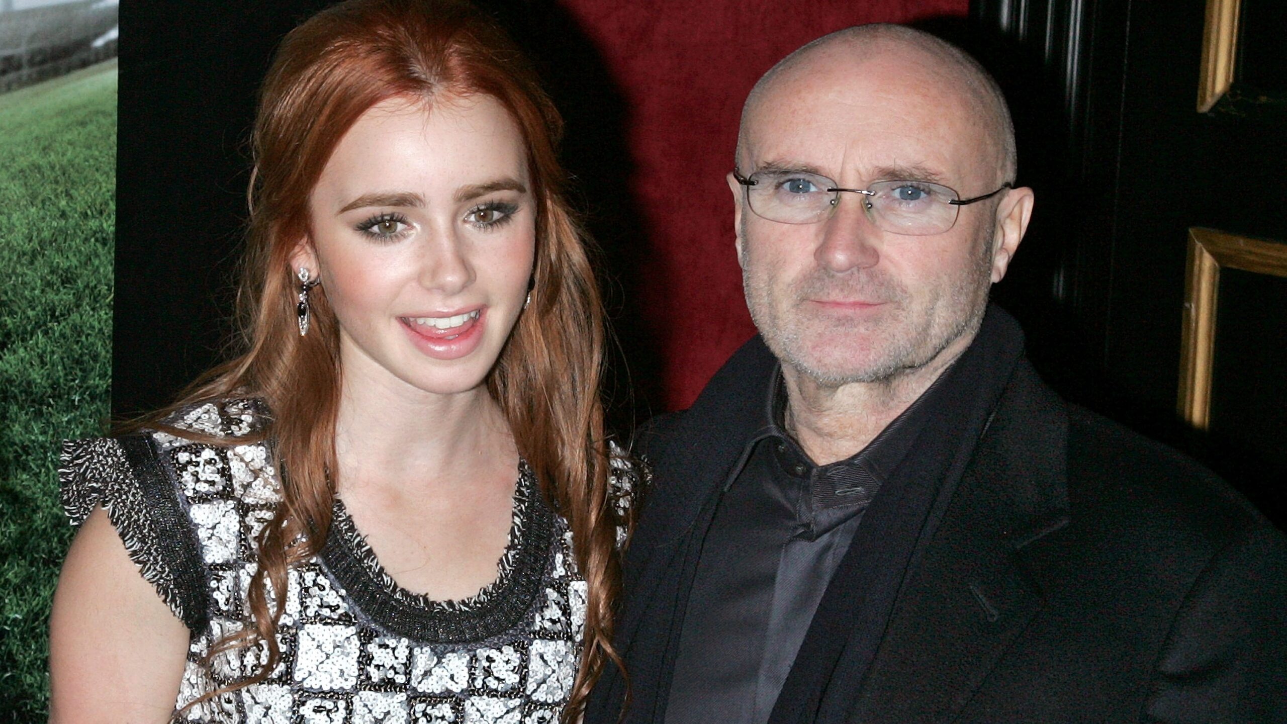 Phil Collins and Lily Collins