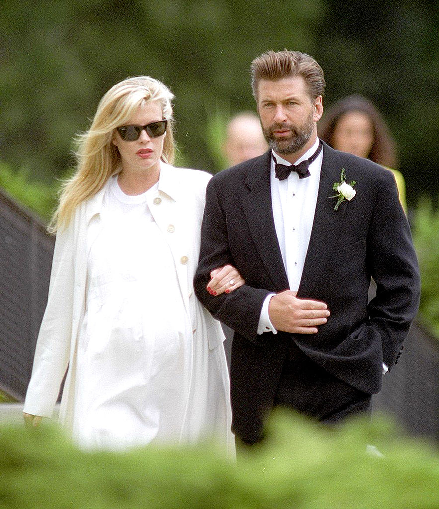 Kim Basinger and Alec Baldwin enter church where Chynna Phil