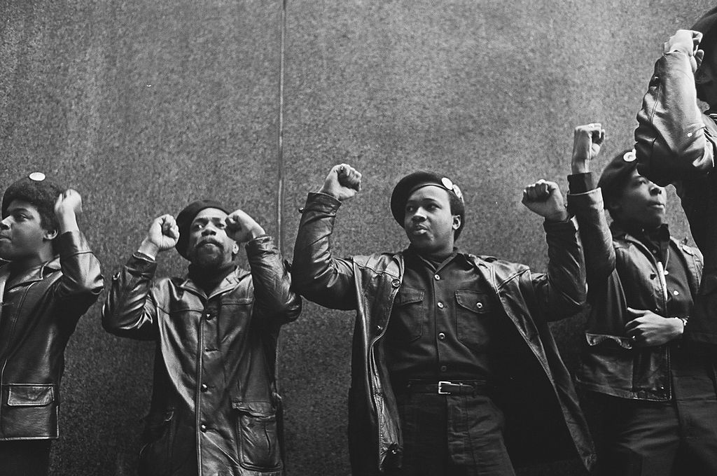 Black Panthers Protest At NYC Courthouse