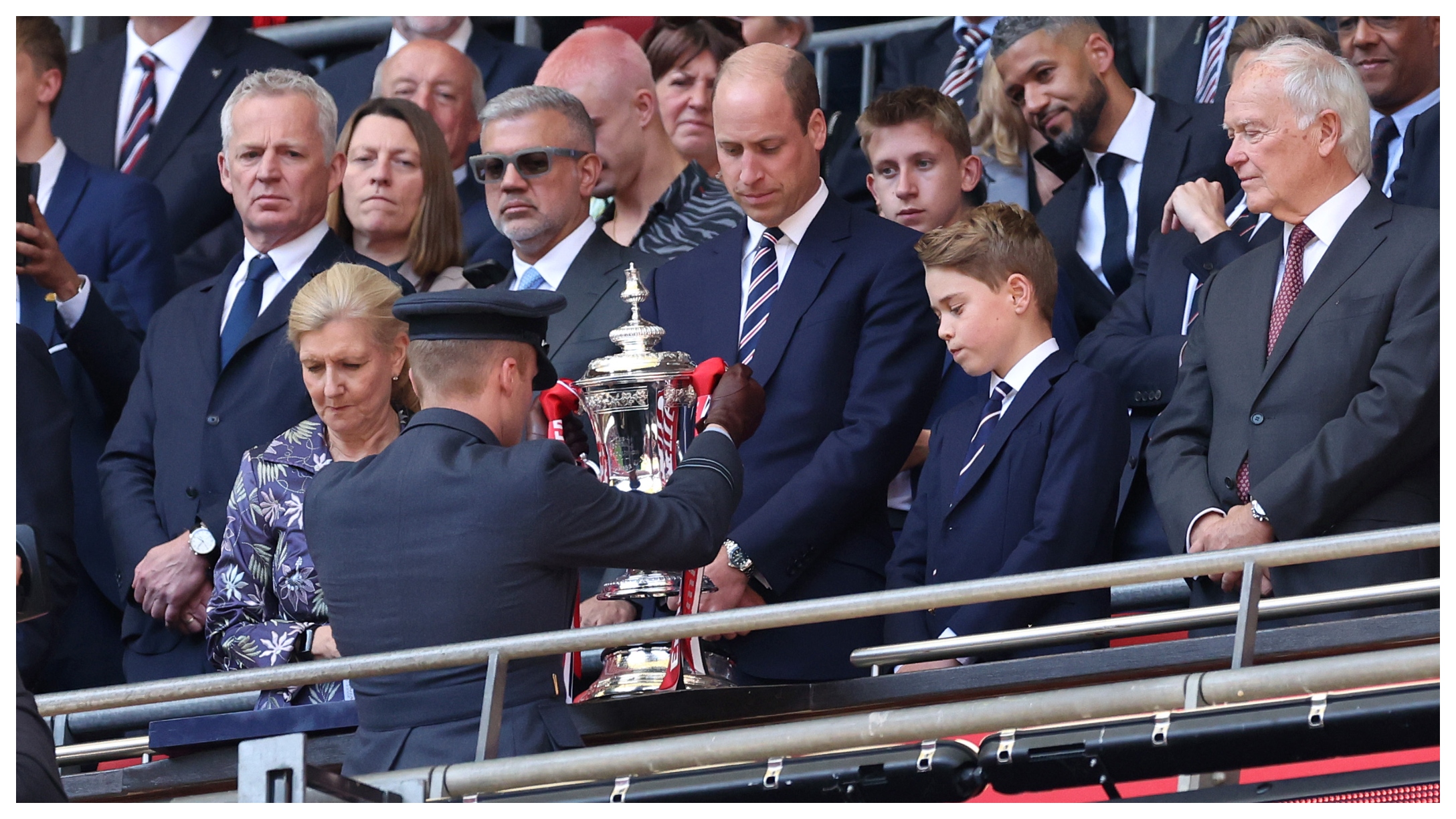 Prince George at football game