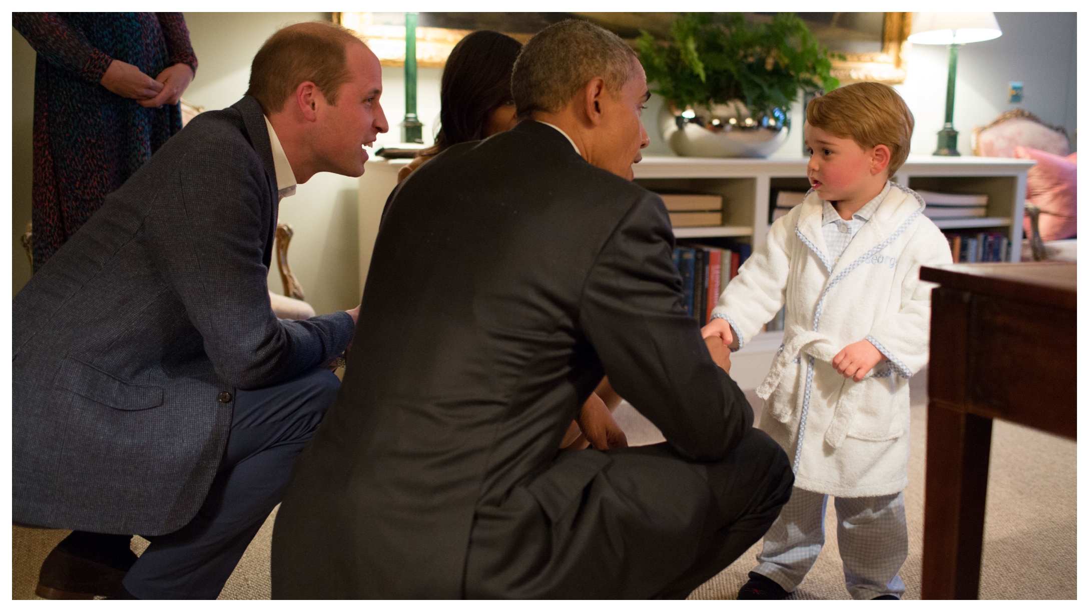 Prince George meets President Obama