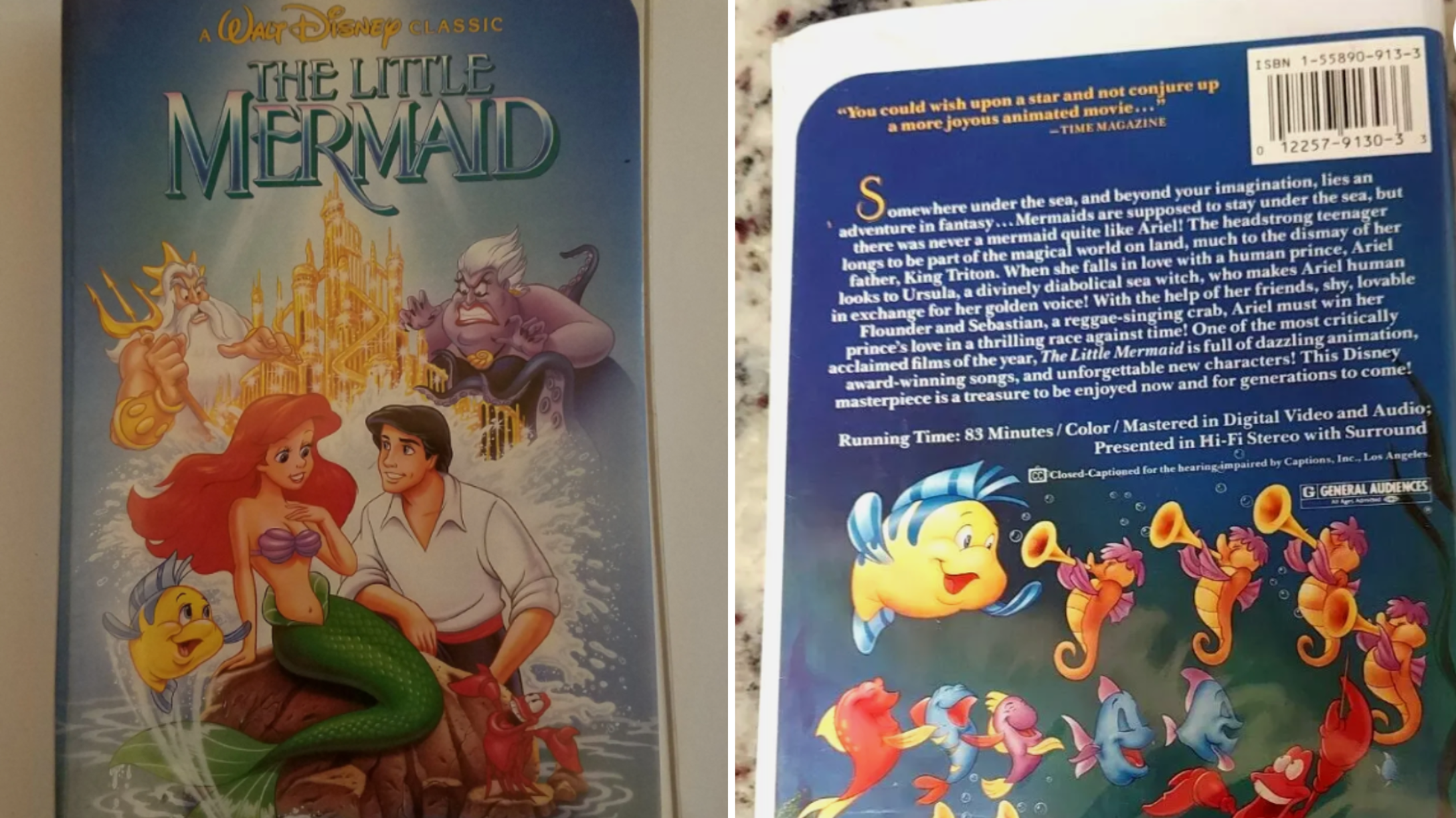 The Little Mermaid original VHS