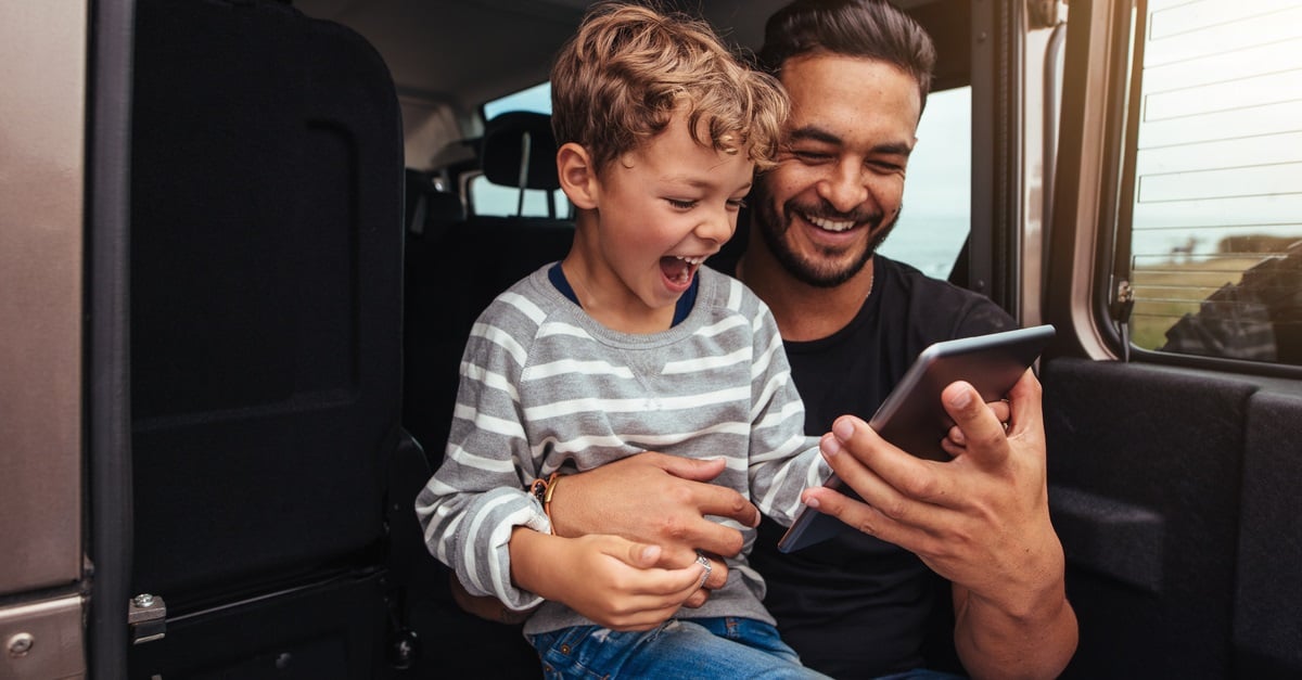 father-son-tablet