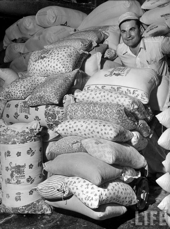 1930s Flour Sacks Featured Colorful Patterns To Make Dresses