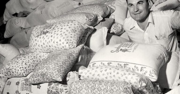 1930s Flour Sacks Featured Colorful Patterns To Make Dresses