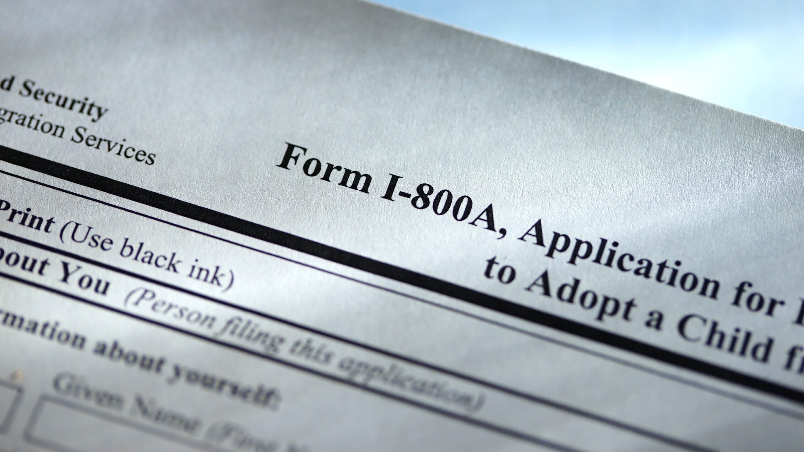 Adoption paperwork