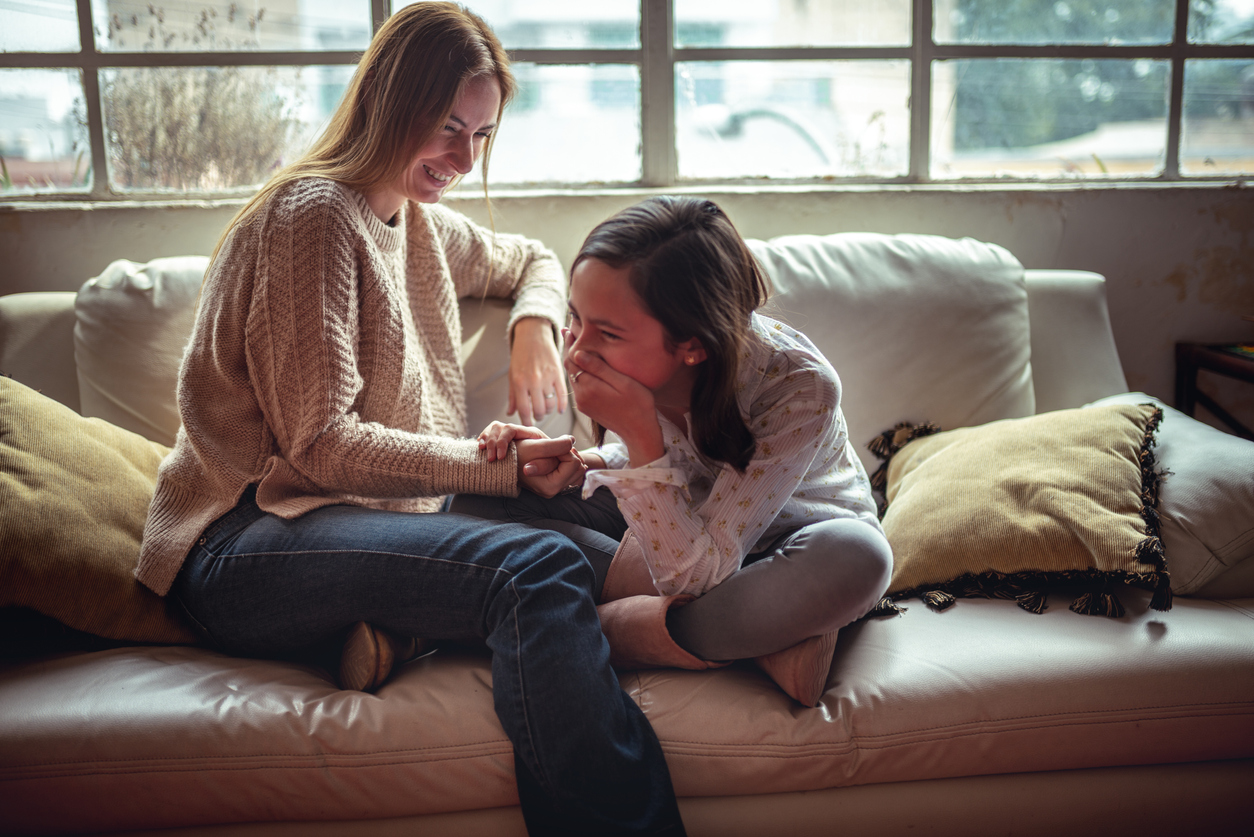 Mother and daughter time.