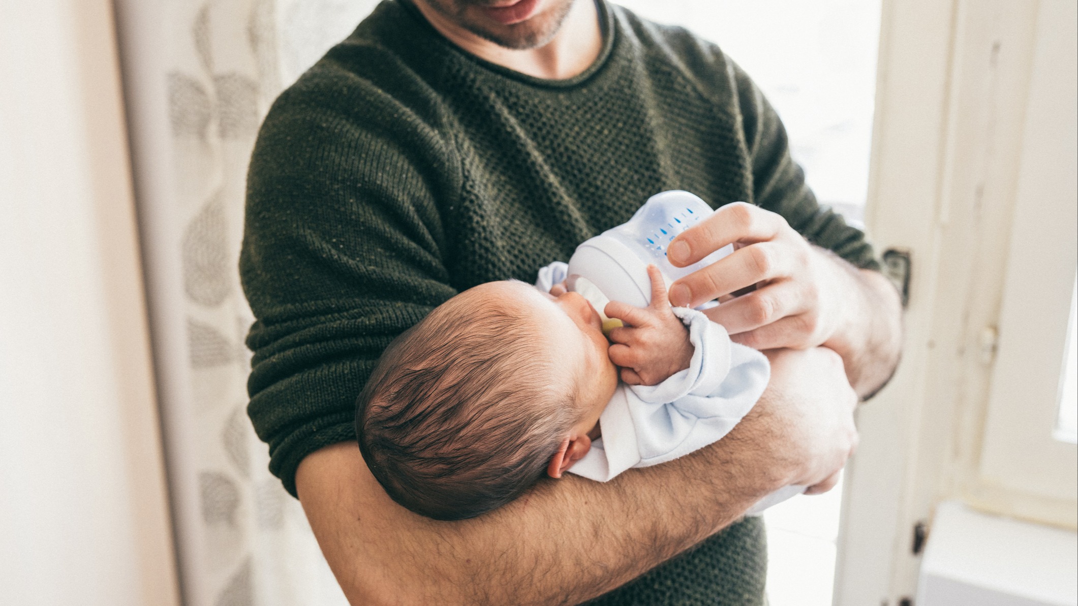 Man with baby