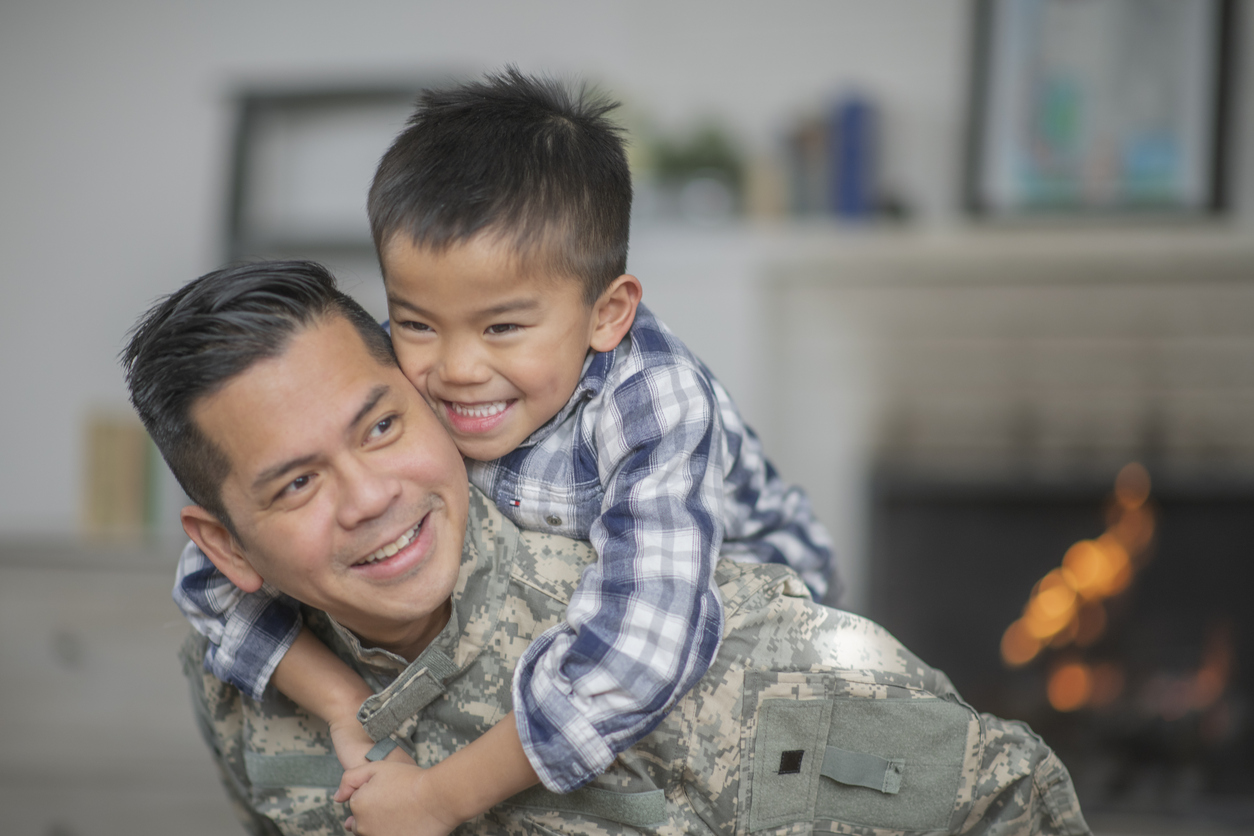 Hugging Dad