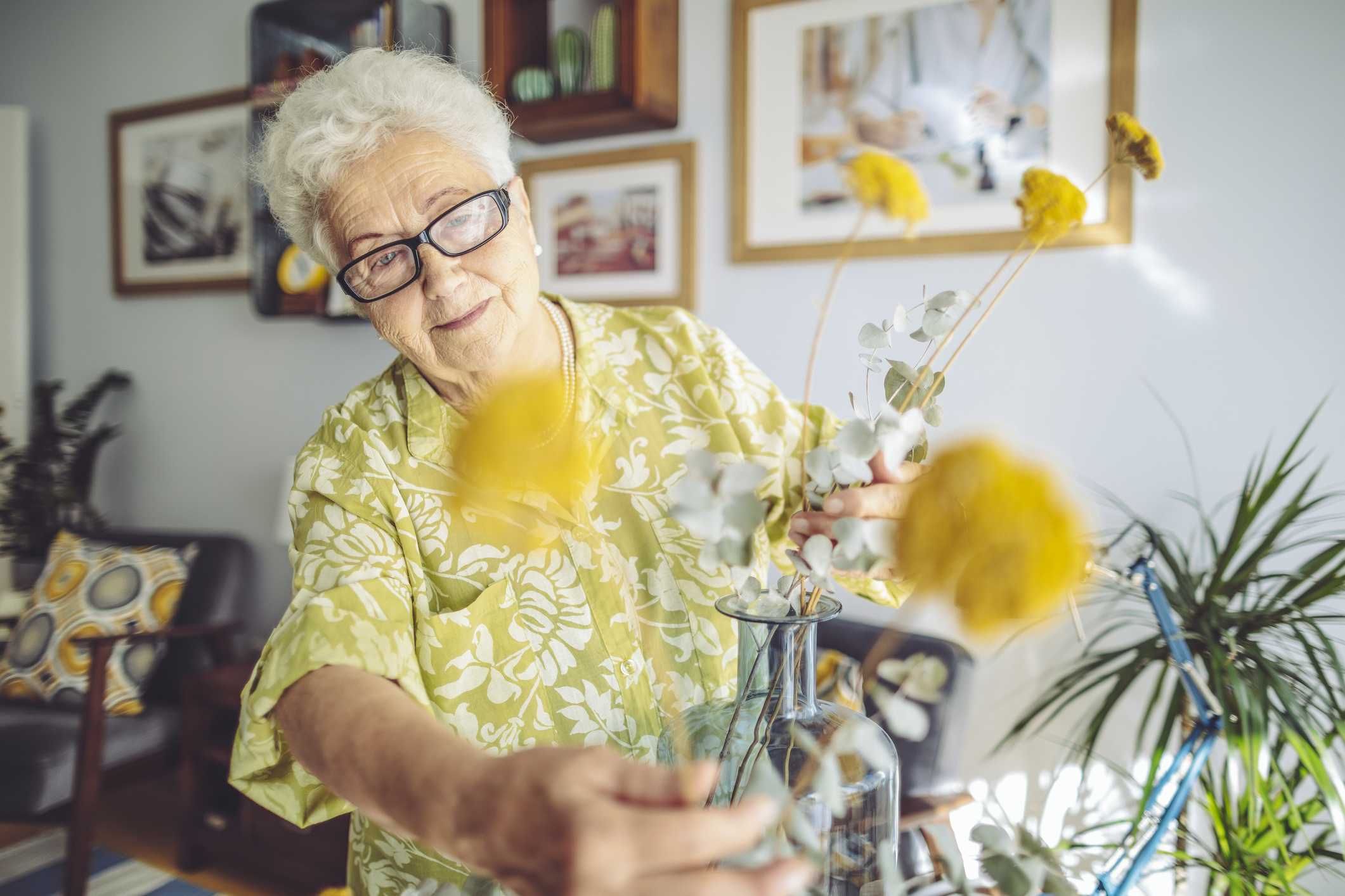 Senior woman at home