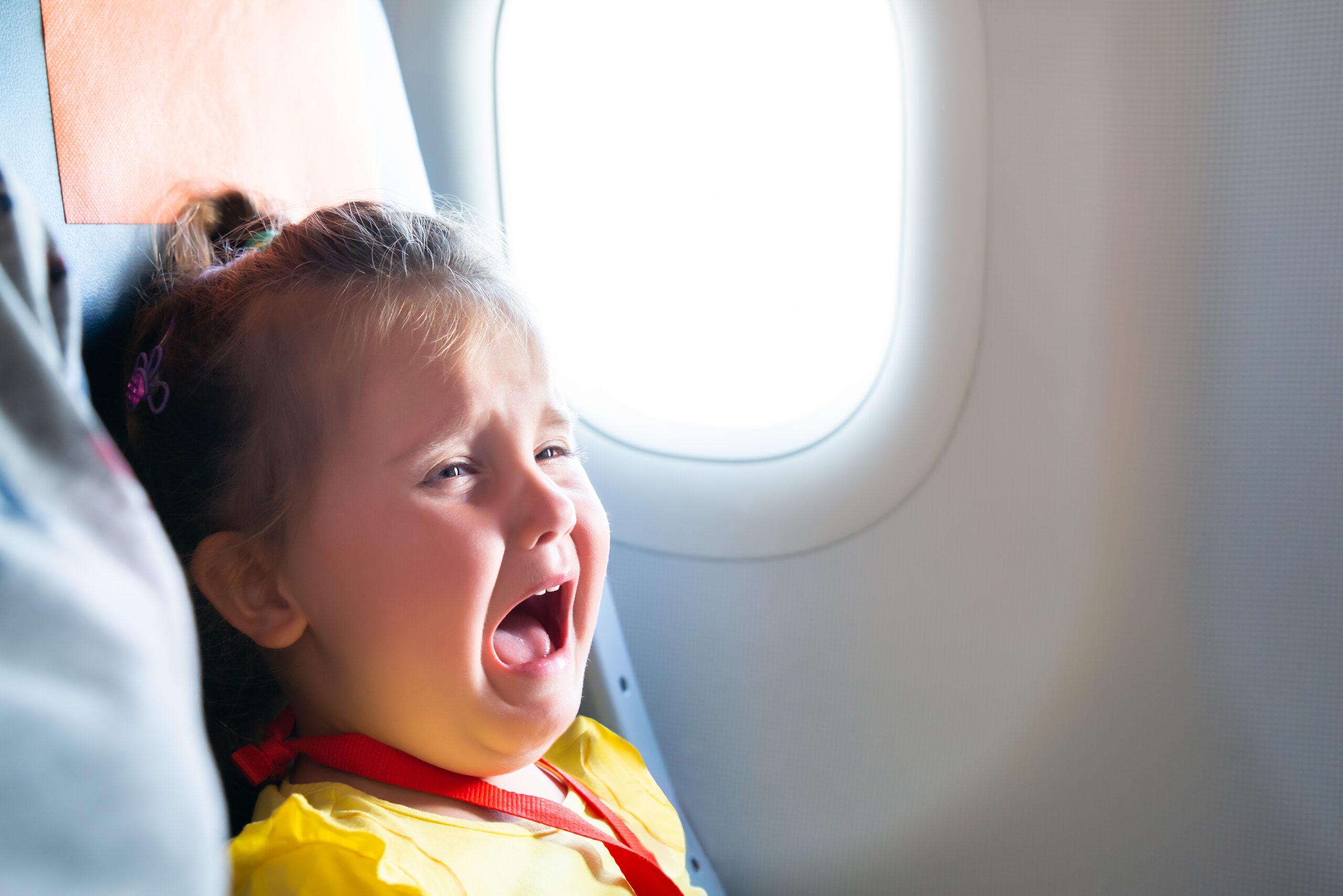 Girl Screaming On Airplane