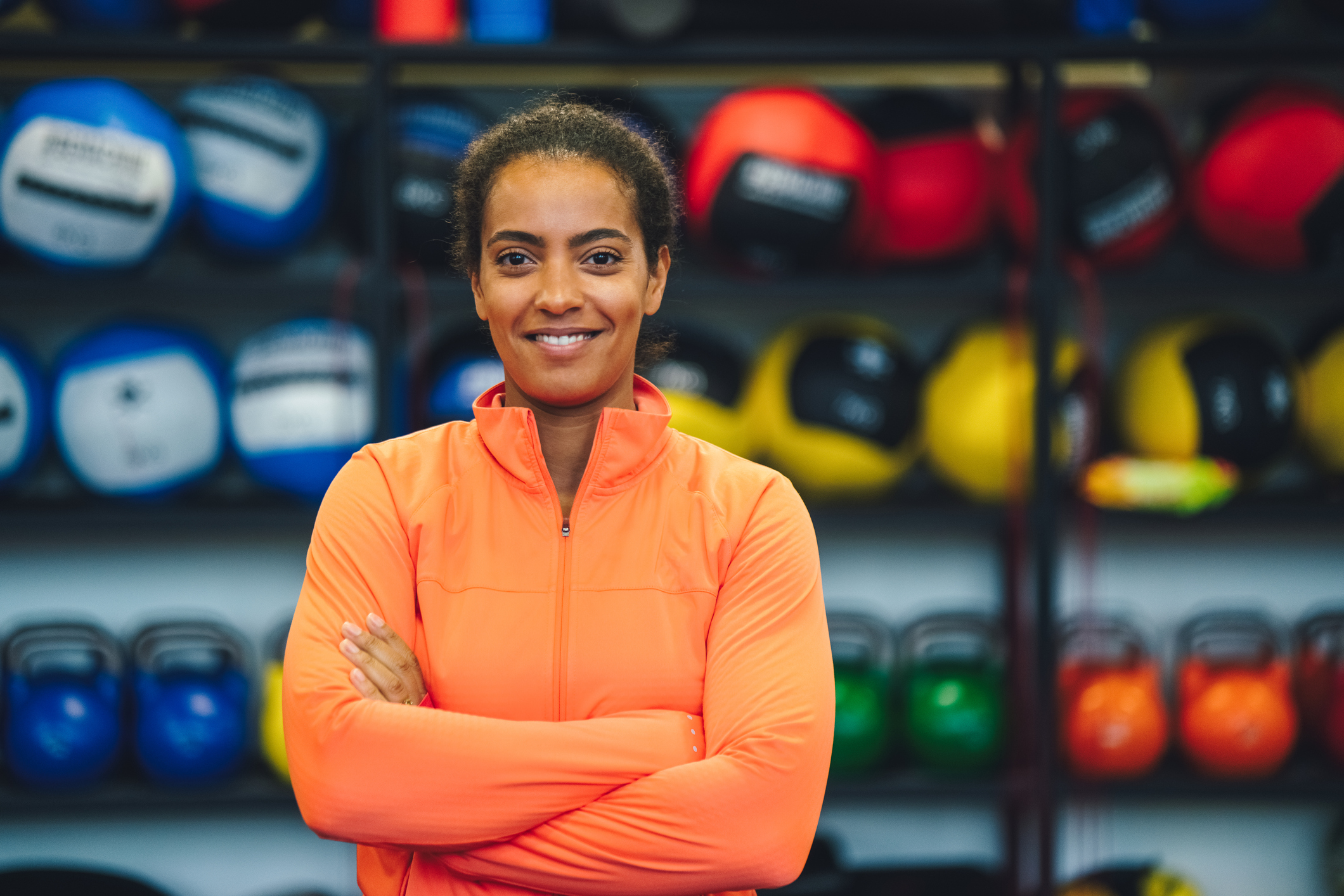 Portrait of sportswoman