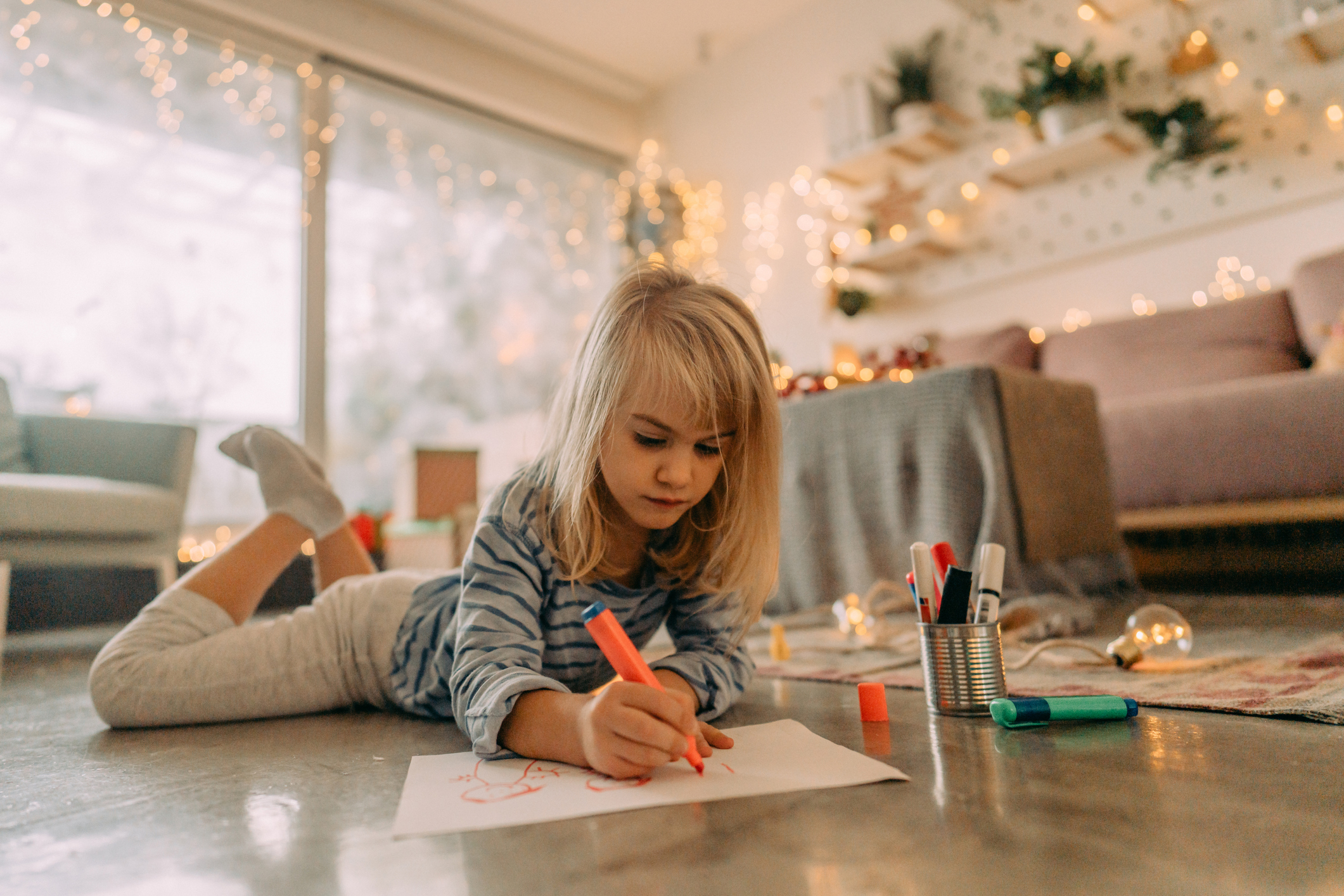 Writing a letter to Santa