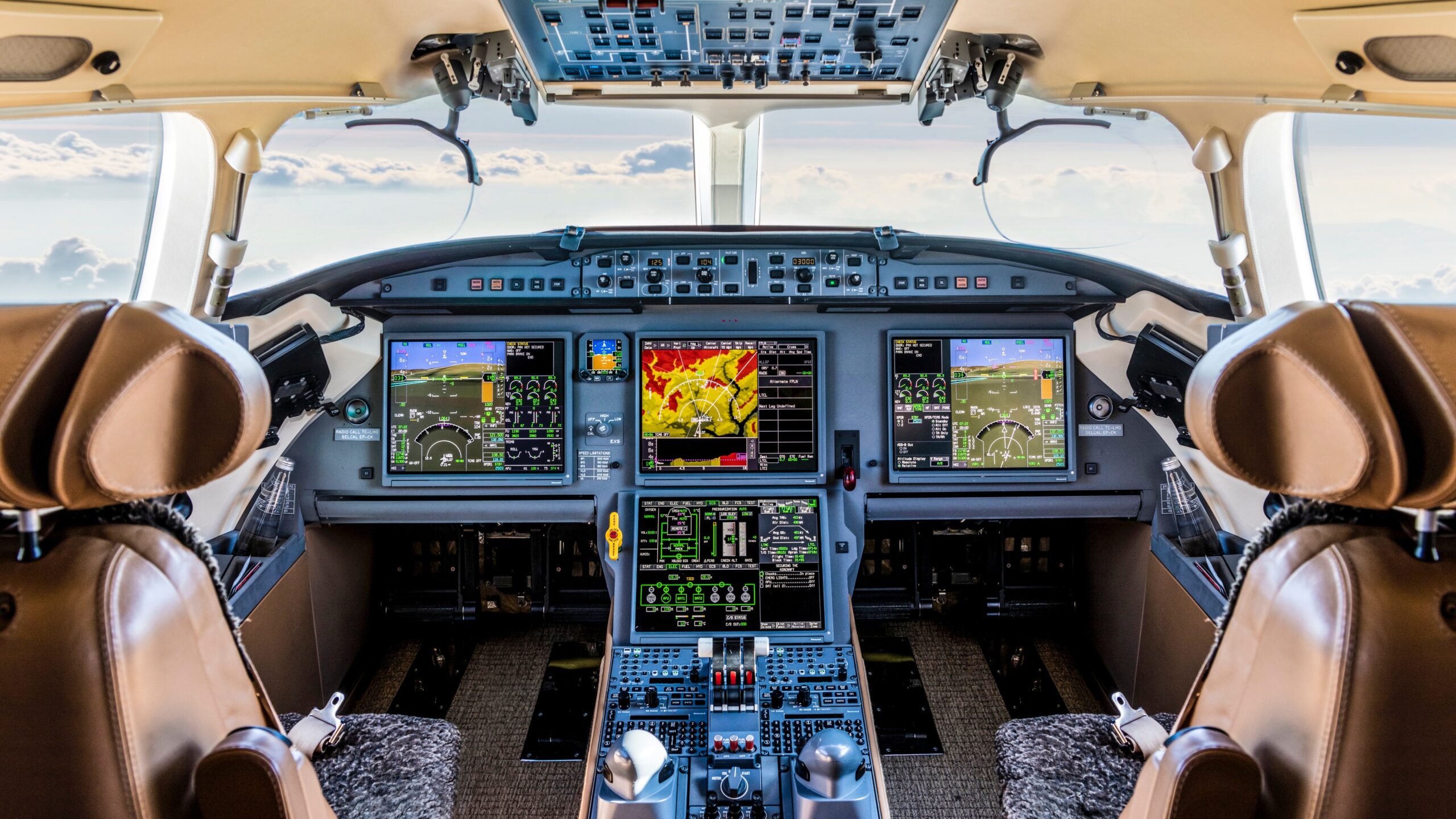 airplane cockpit