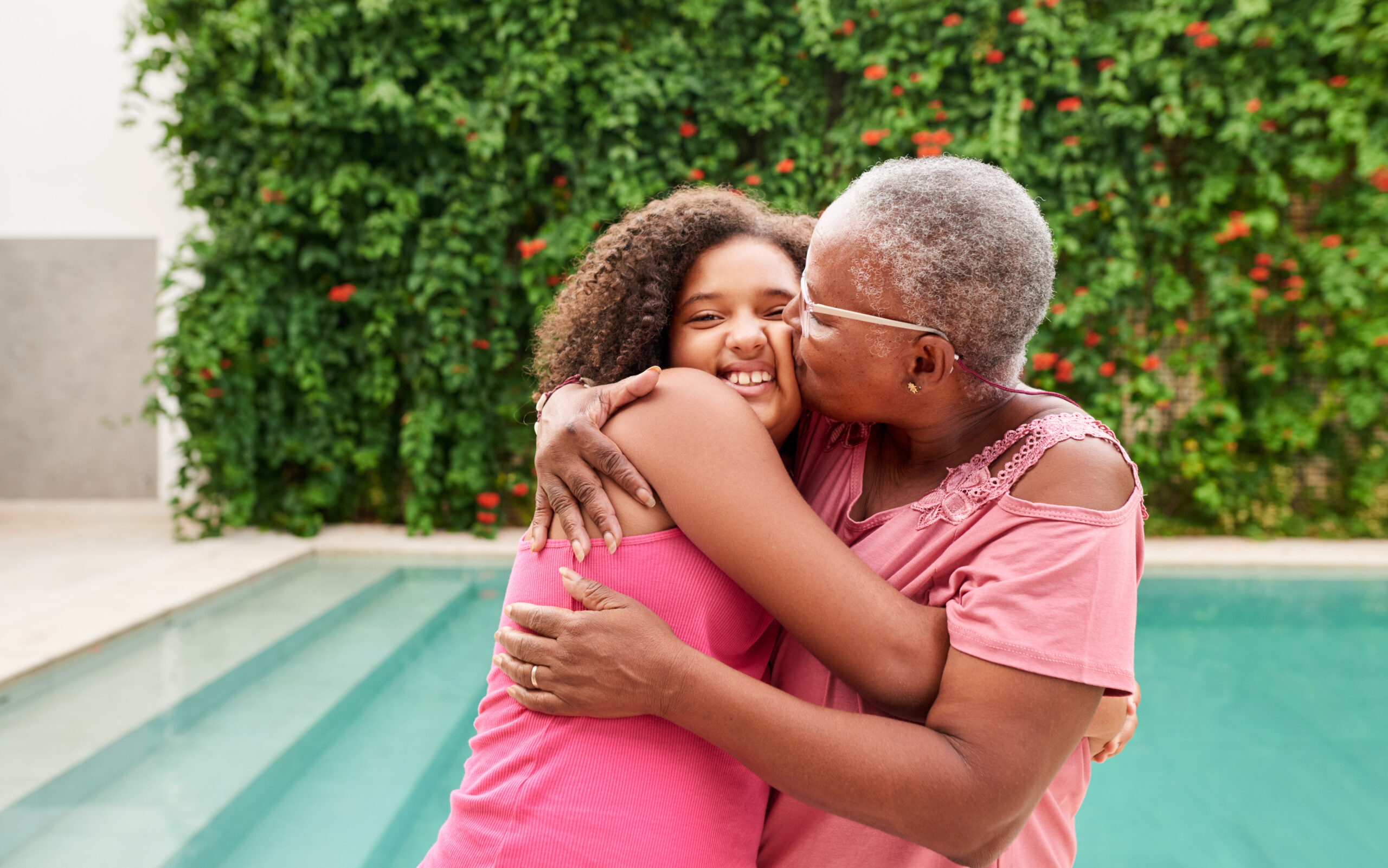 Precious moments with her granddaughter