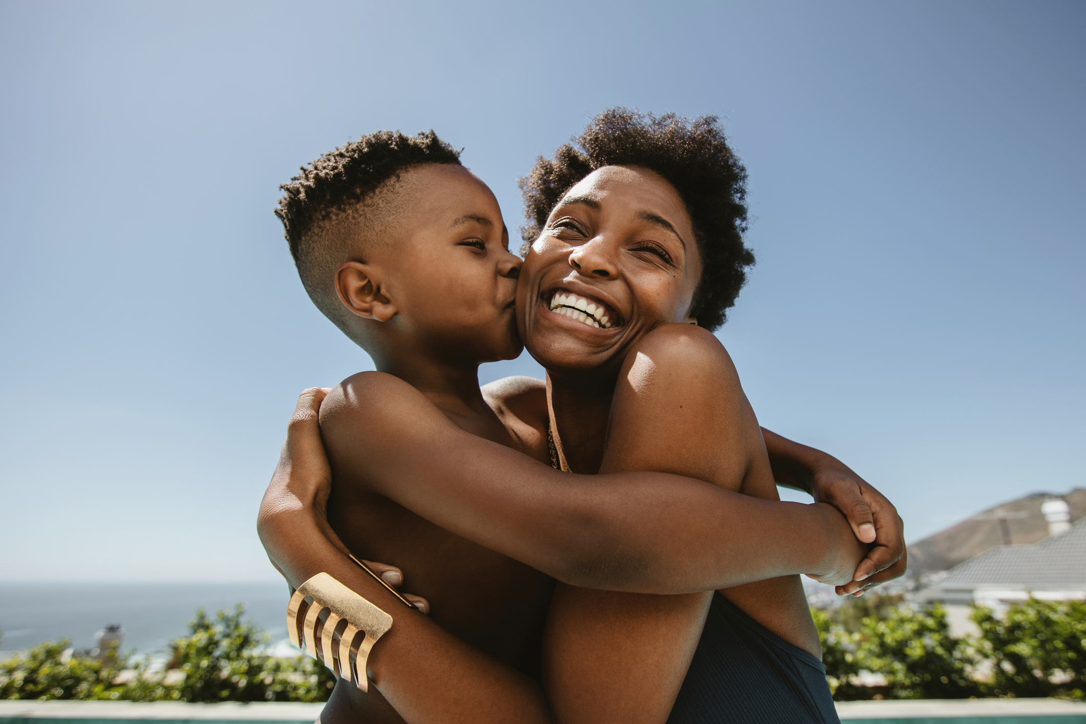 Mother and son love