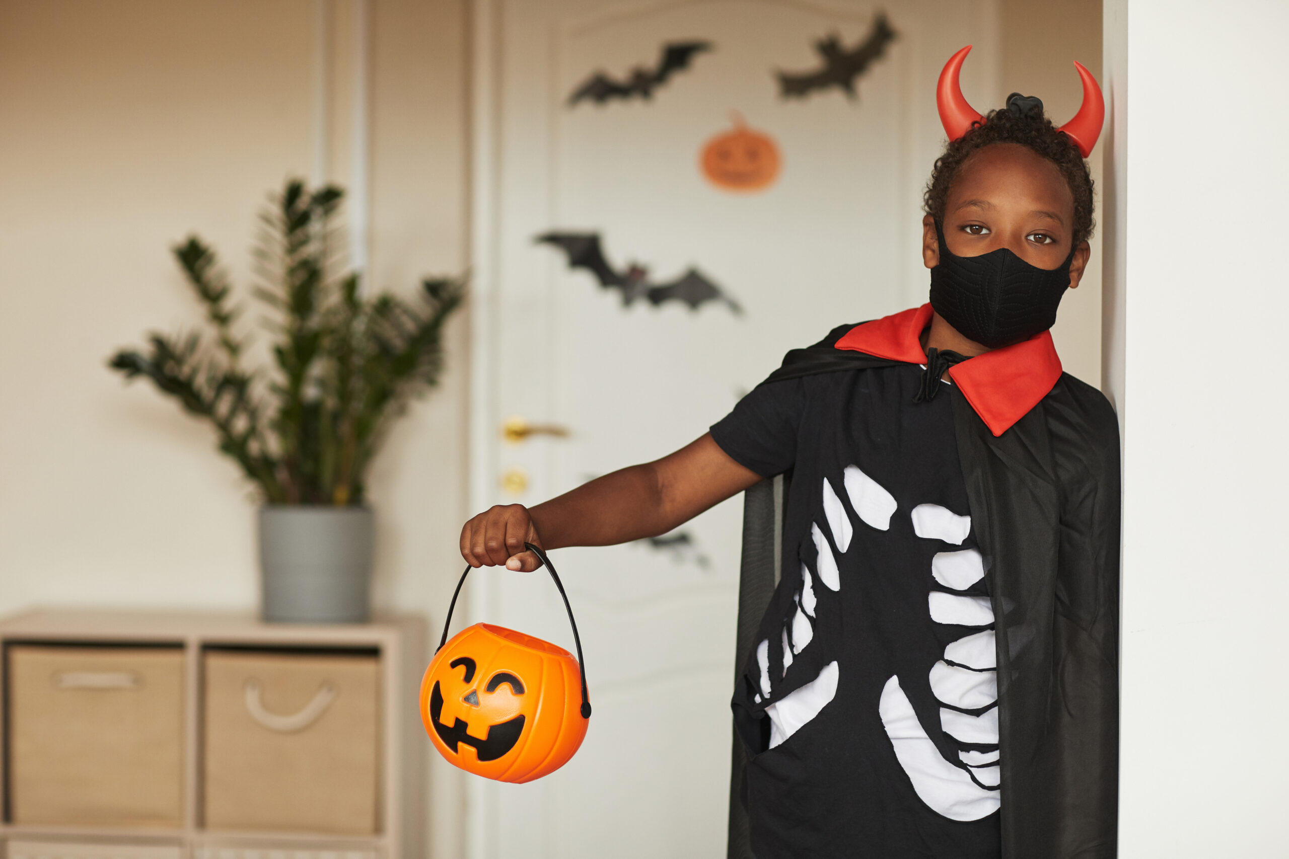 Boy Ready To Trick Or Treat