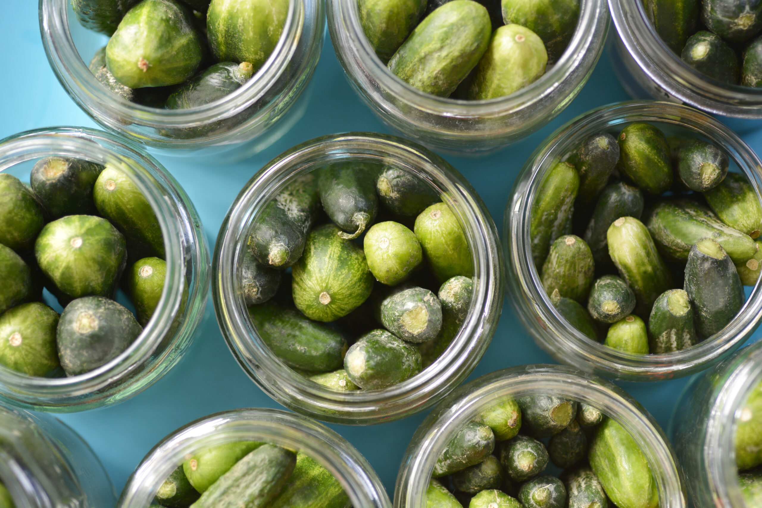 Cucumbers in a jars