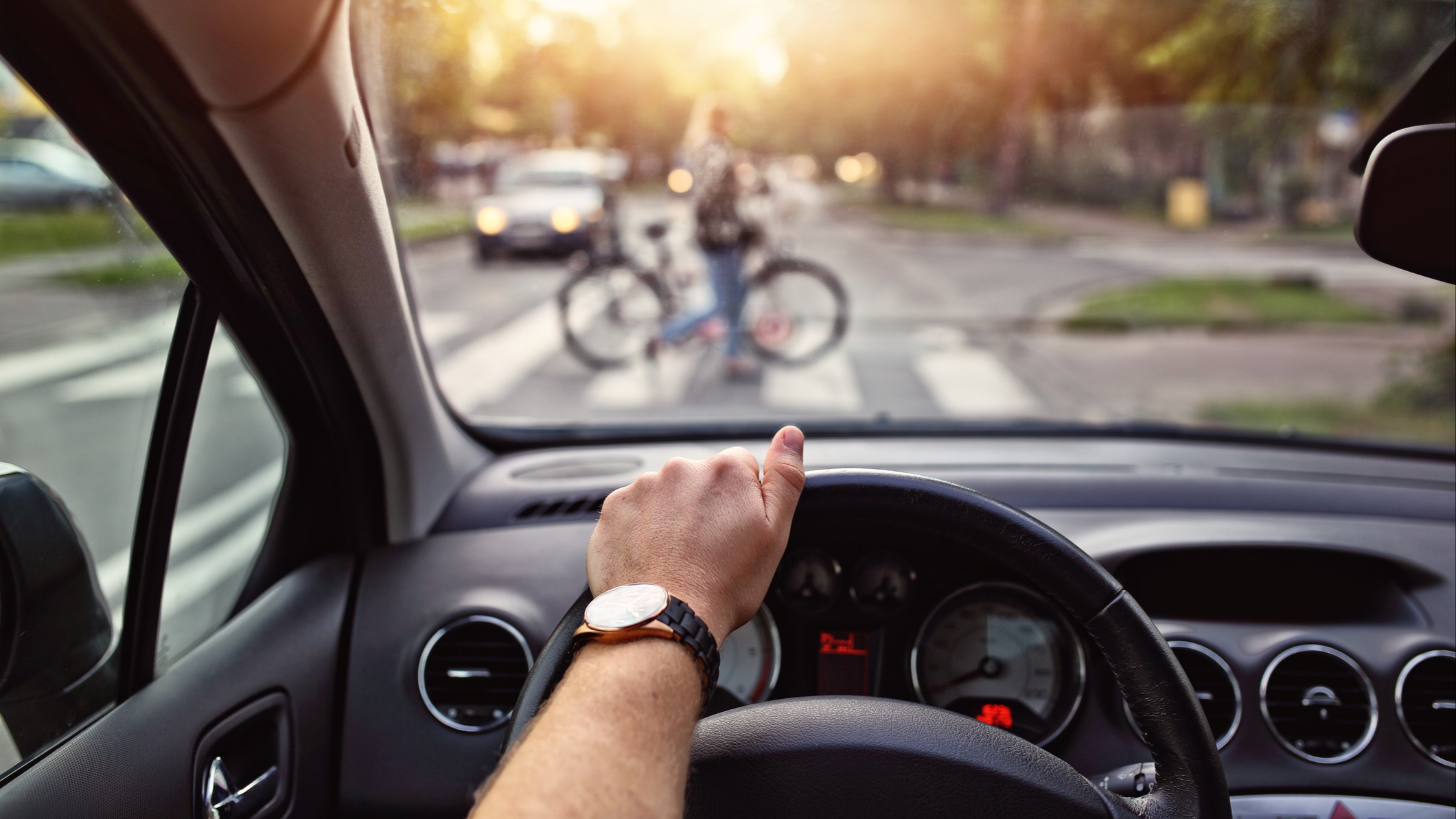 Driver and cyclist