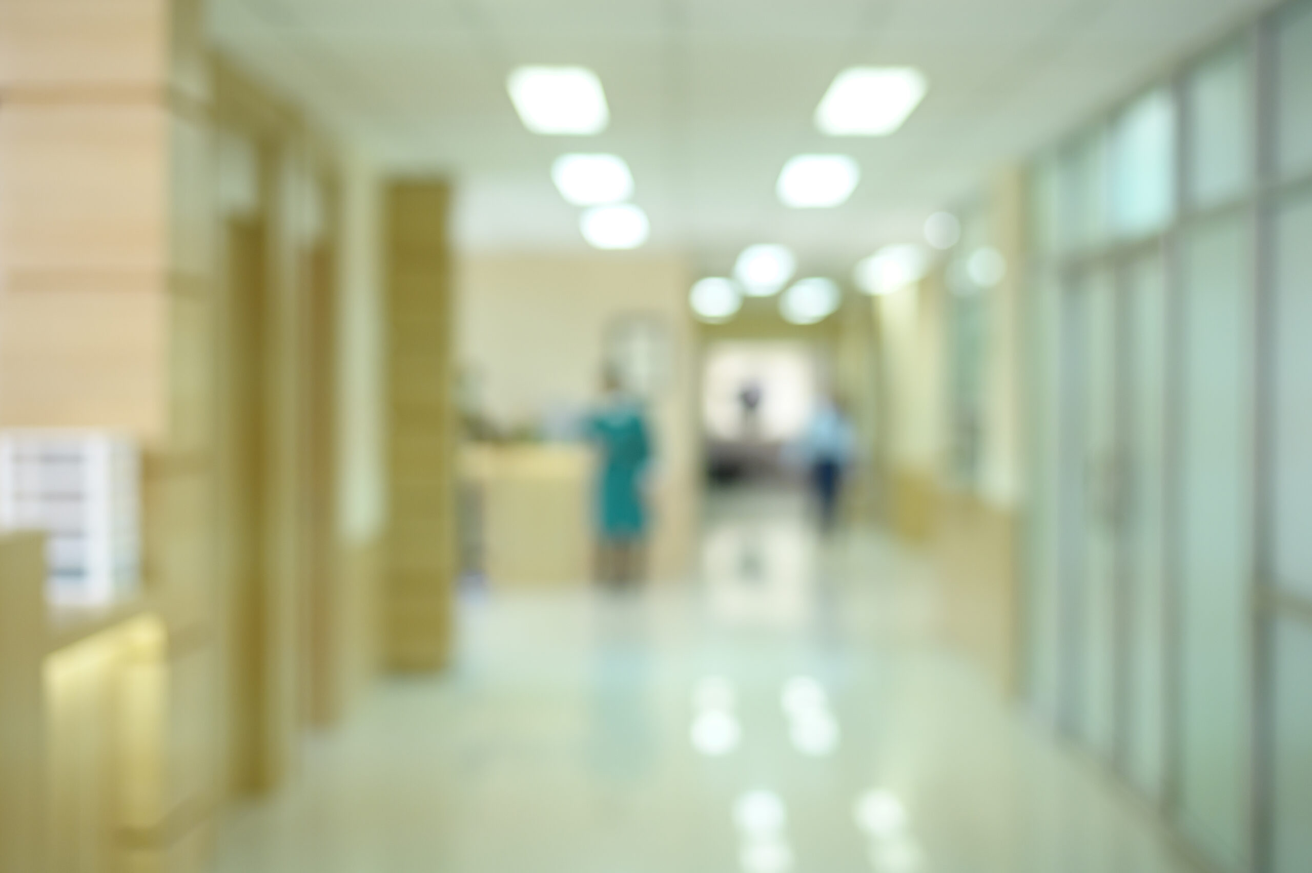 BLURRED MODERN HOSPITAL BACKGROUND