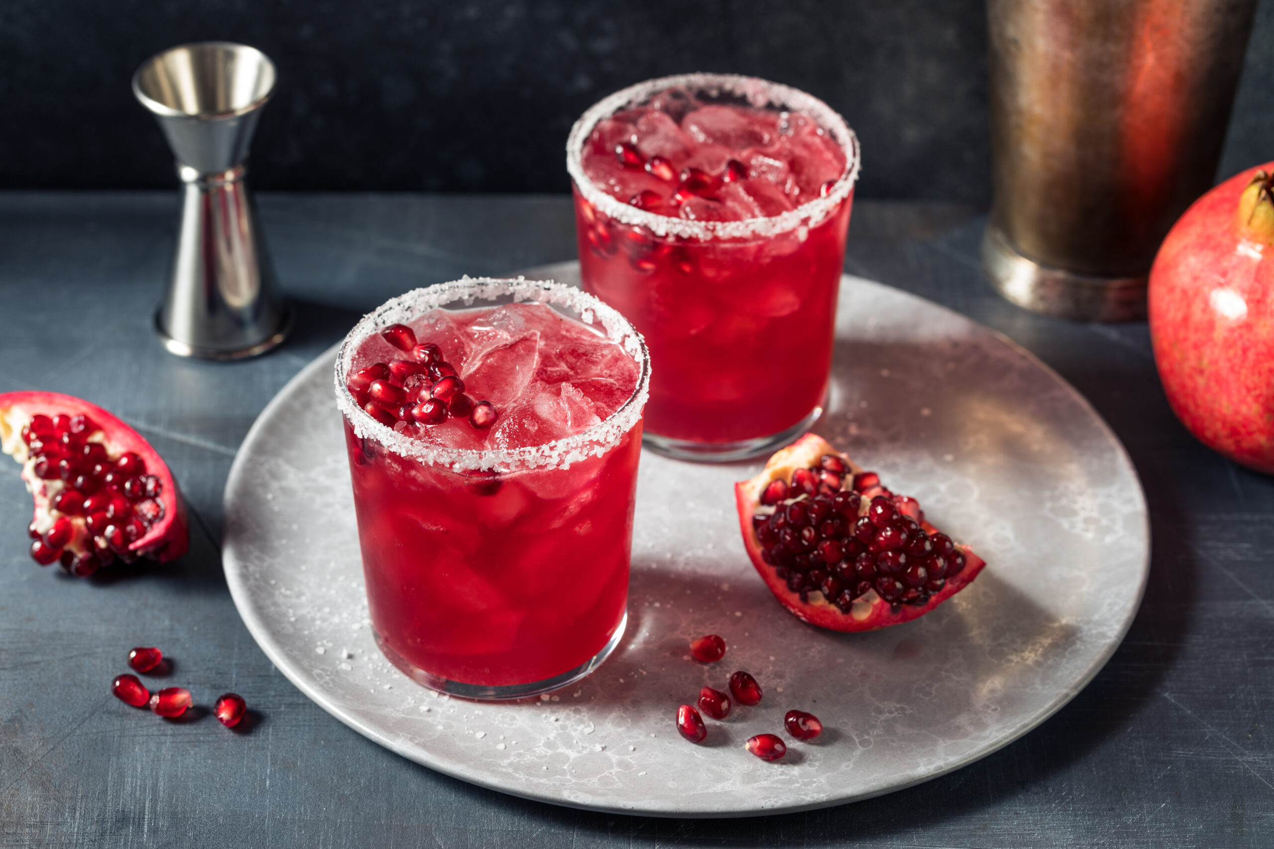 Festive Pomegranate Margarita Cocktail