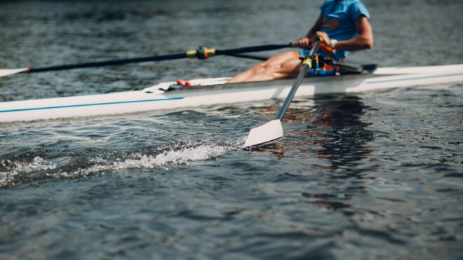 Person rowing