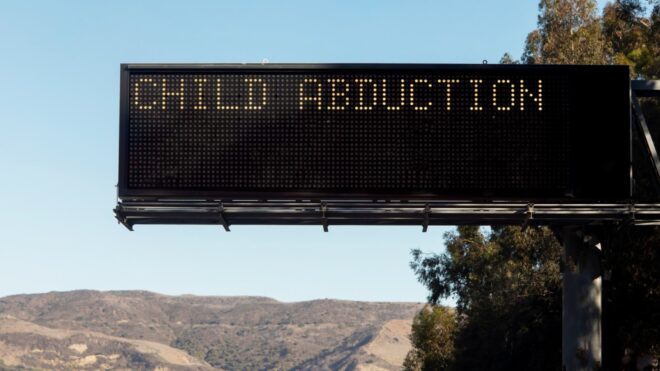 Child abduction sign