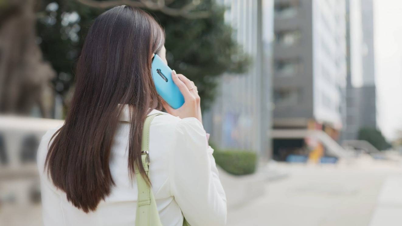 Woman on phone