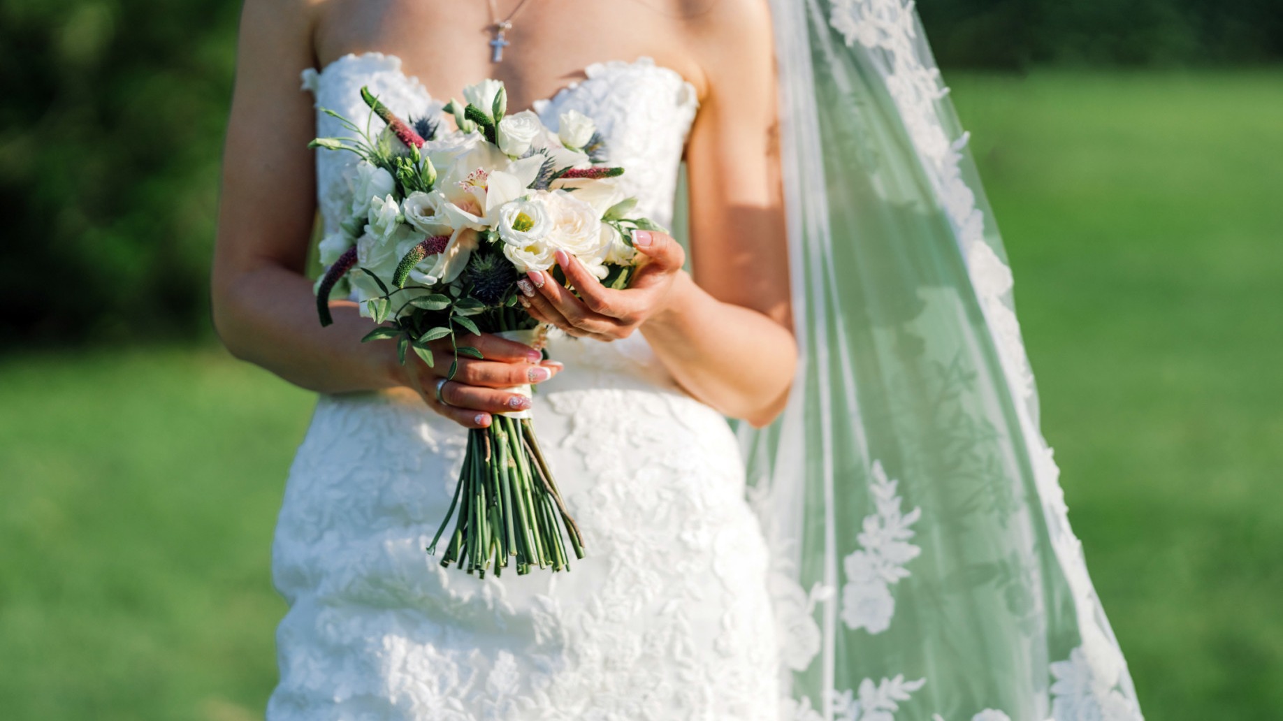 Bride in wedding dress