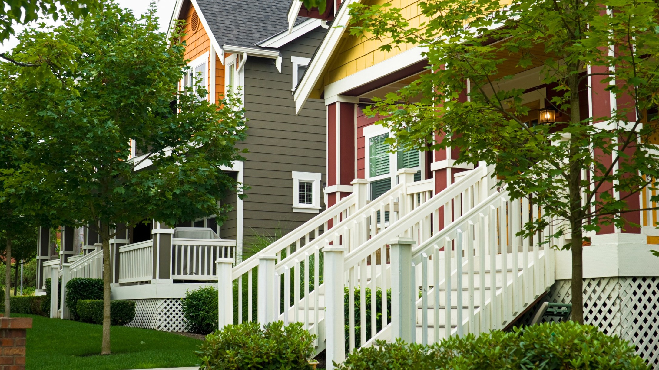 Houses in neighborhood