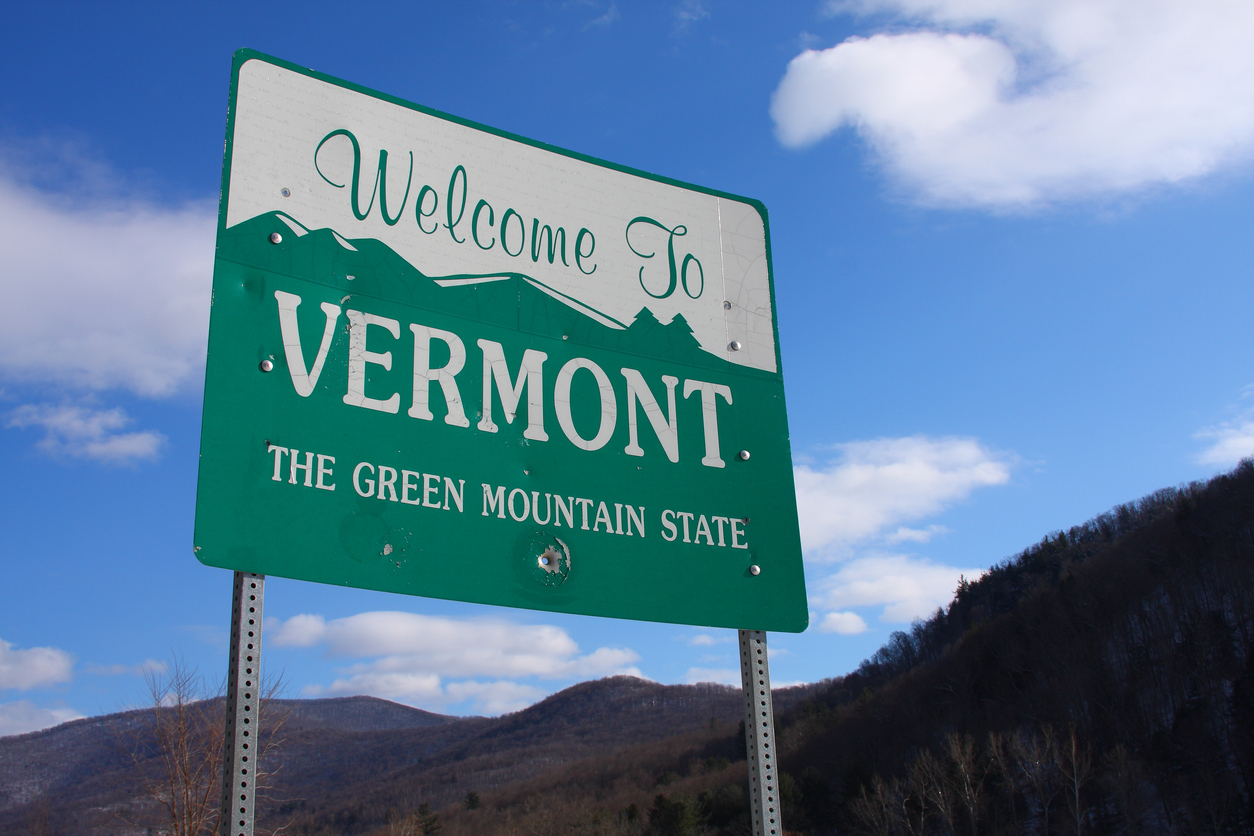 Vermont Welcome Sign