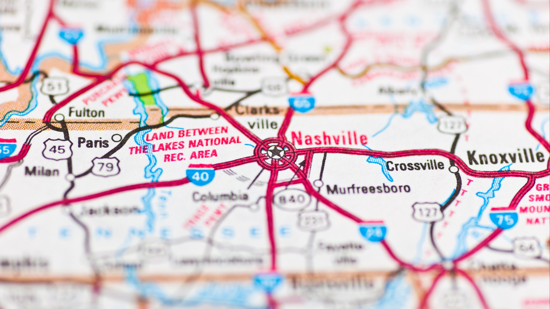 Nashville map