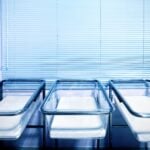 Hospital baby beds