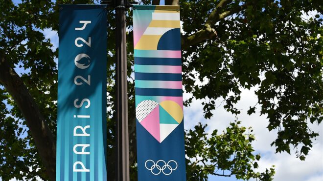 Paris 2024 Olympic banner