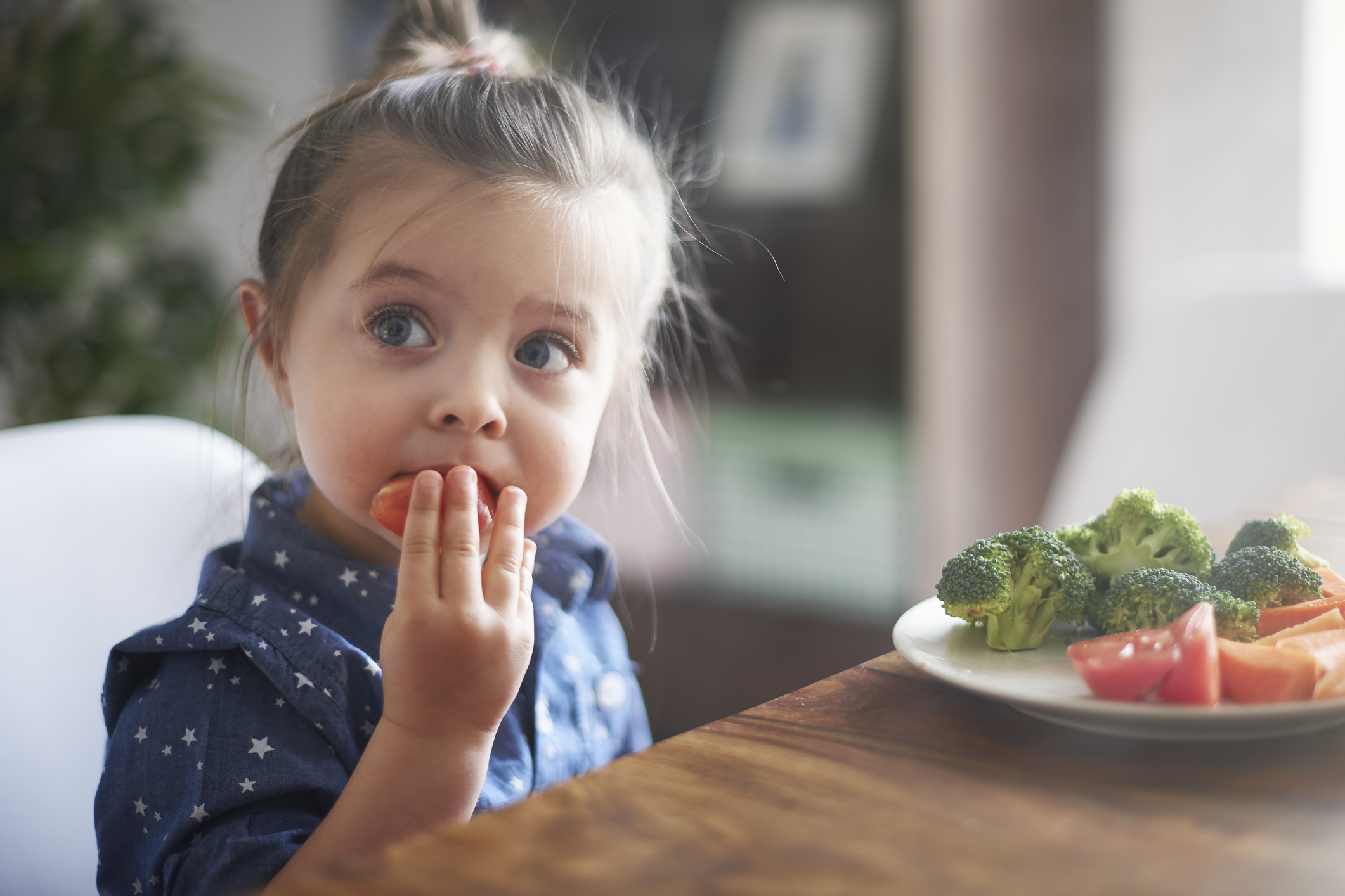 Eating vegetables by child make them healthier