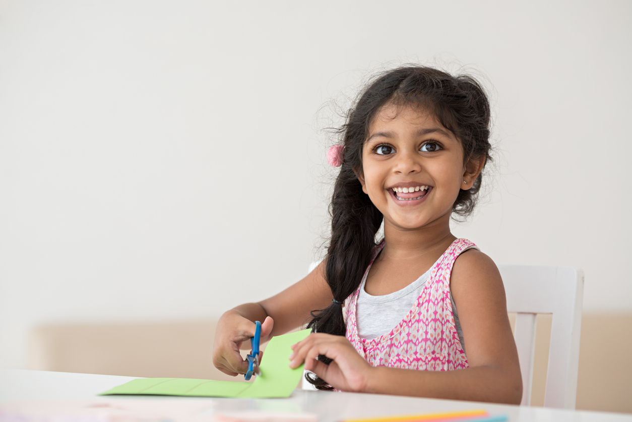 Cheerful little girl