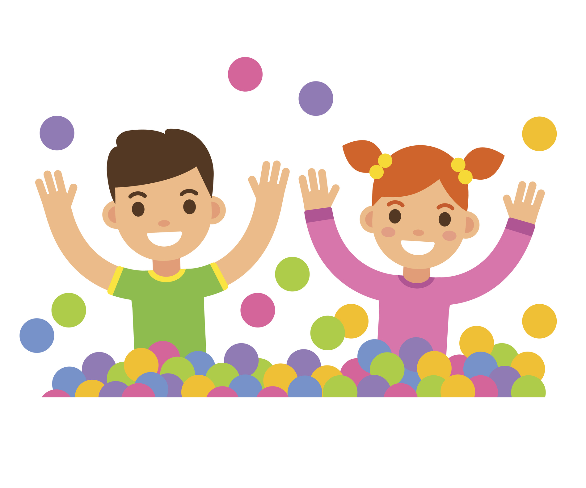 Children in ball pit