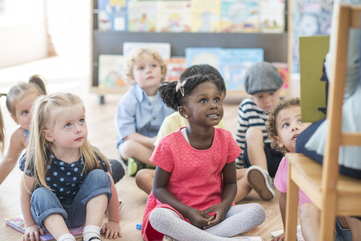 Listening to a Teacher Read a Book