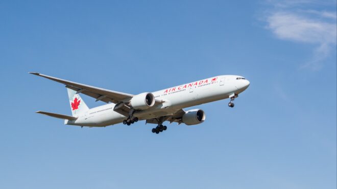 Air Canada flight