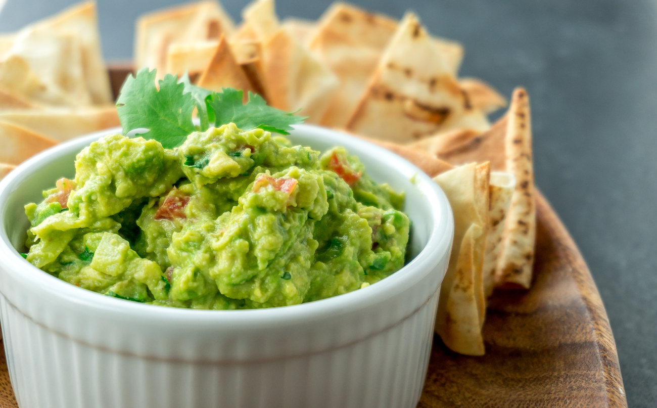 Guacamole close-up view.