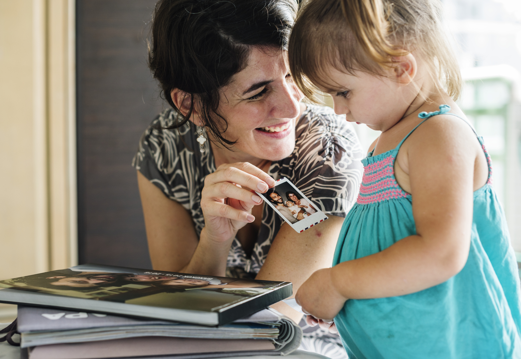 Mother and daughter spending time together