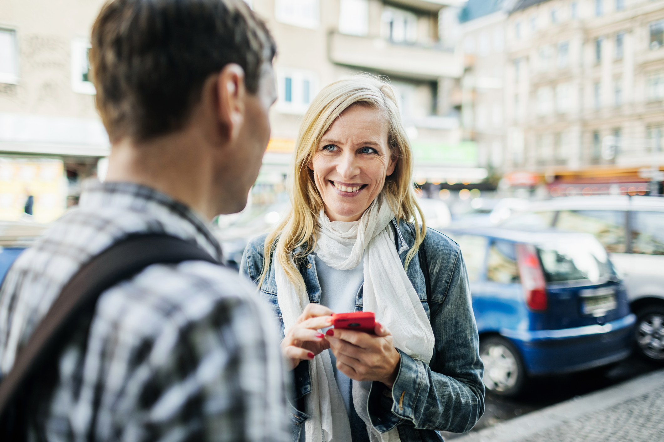 Tourist Asking Local For Directions