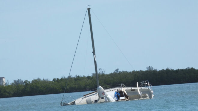 Capsized Boat