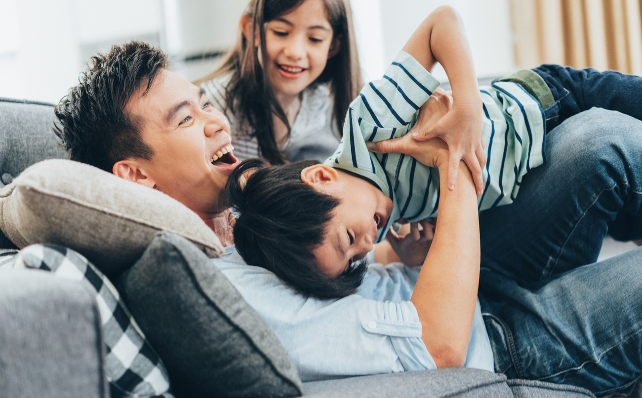 Family having fun