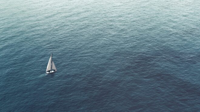 Sailboat at sea