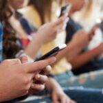 Kids with phones