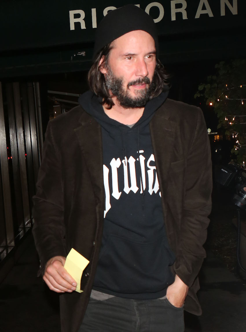 Keanu Reeves leaving Craigs Restaurant in West Hollywood