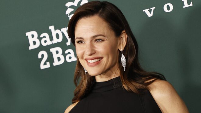 US actress Jennifer Garner attends the Baby2Baby gala at Pacific Design Center in West Hollywood, California, November 9, 2024. (Photo by Michael Tran / AFP)